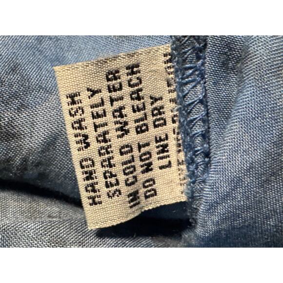 Vintage Goa Blue Embroidered Blouse - Large - Picture 8 of 10